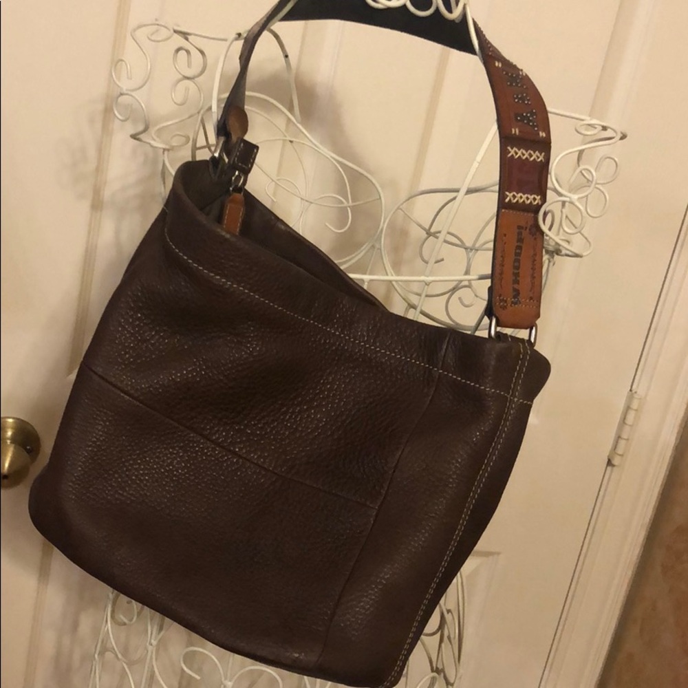 Fossil leather Texas A&M handbag